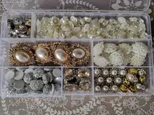 Caja de almacenamiento de plástico para joyas, compartimiento ajustable, caja para pendientes, estuche para joyería, varios tamaños