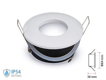 

Door Led spotlight GU10 MR16 recessed round white color waterproof IP54 SKU-3613