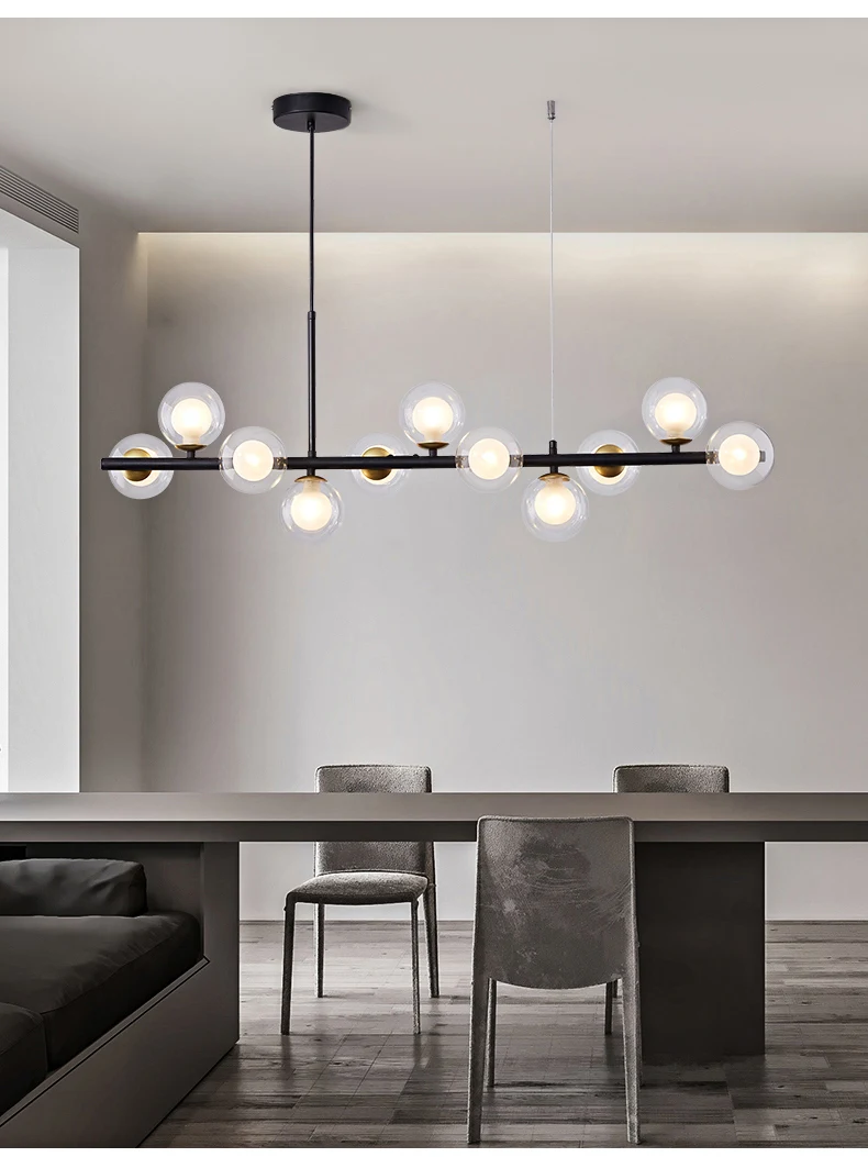 Nordic Industrial Pendant Lamp For Dining Table Kitchen Black Gold Living Room Bedroom Ceiling Chandelier Led Lighting Fixtures lowes chandeliers