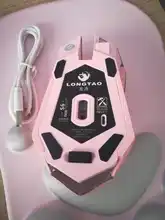 Ratón inalámbrico para Gaming, periférico ergonómico con 7 botones, 2400DPI, recargable, silencioso, con retroiluminación para PC y portátil