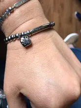 Pulsera con llavero De acero inoxidable para hombre y mujer, cierre De joyería UNO De 50, bola redonda, perla, letras, moda