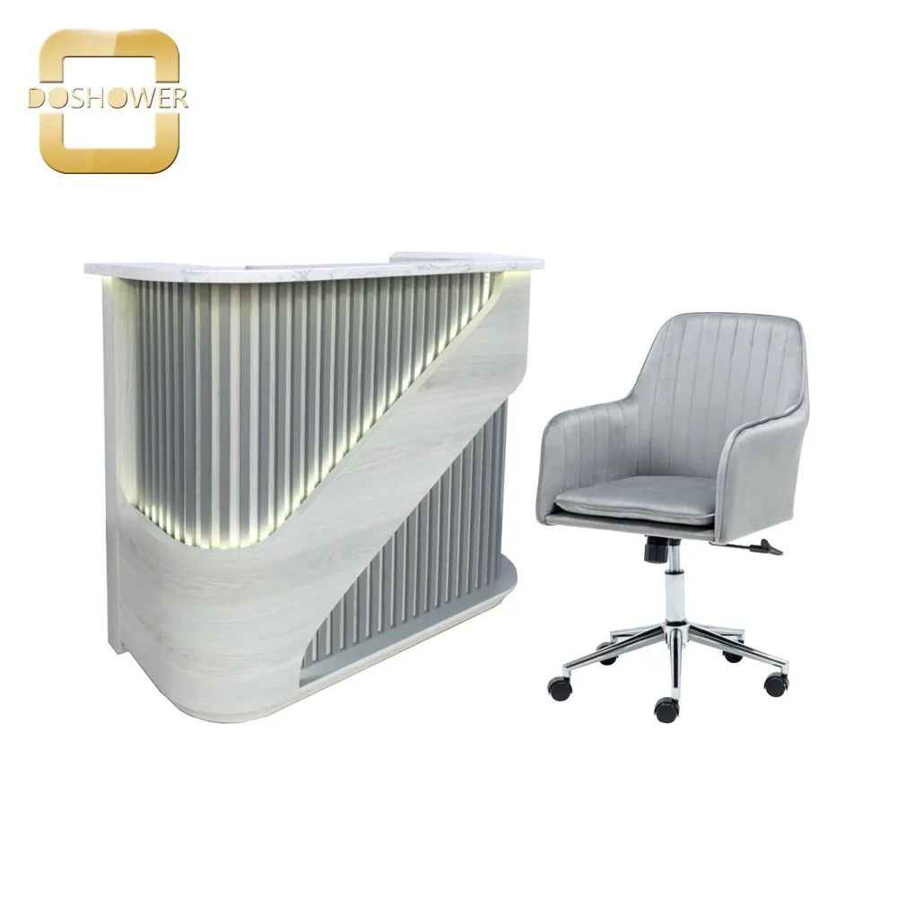 Counter design reception desk with front desk reception modern for  reception desk with led light|Nail Tables| - AliExpress