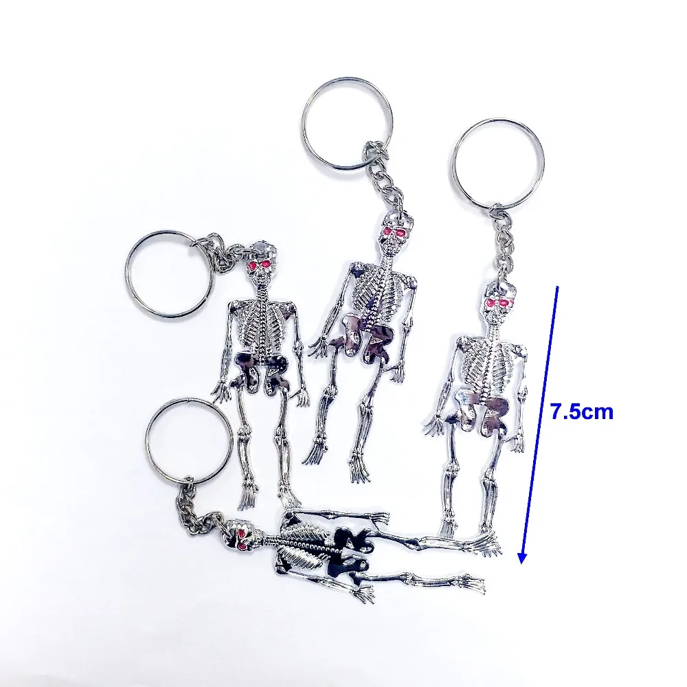 silver skeleton with keychain -3g