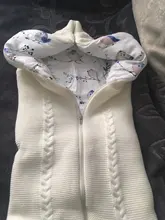 Saco de dormir para bebé, saco de dormir para cochecito de bebé, sólido, grueso, cálido, envolvente para recién nacido, manta de punto de 75x35cm