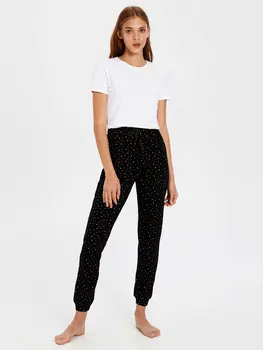 

Polka Dot Cotton Jogger Pajamas Bottom