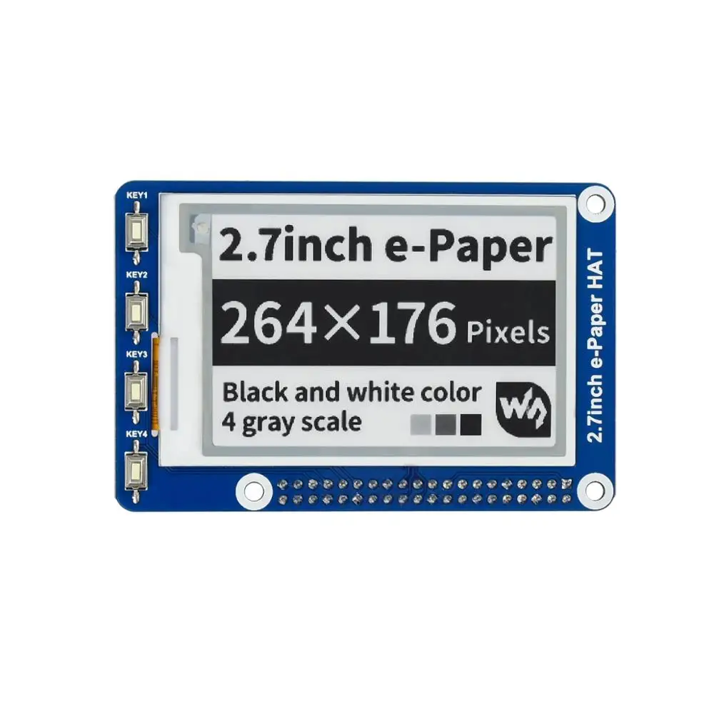 2.7inch Eink E-Paper Display Screen Expansion Board HAT Kit for Arduino RPI Raspberry Pi 0 Zero 2 W WH 2W 0W 3 Model B Plus 4 5