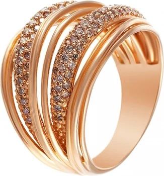 

Jay VI ring with 132 red gold diamonds