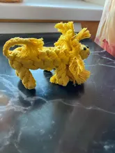 Pawstrip-Cuerda de juguetes para perro, resistente a las mordeduras, limpieza de dientes, juguete para masticar para perros, animales de dibujos animados, tienda de mascotas, 1 ud.