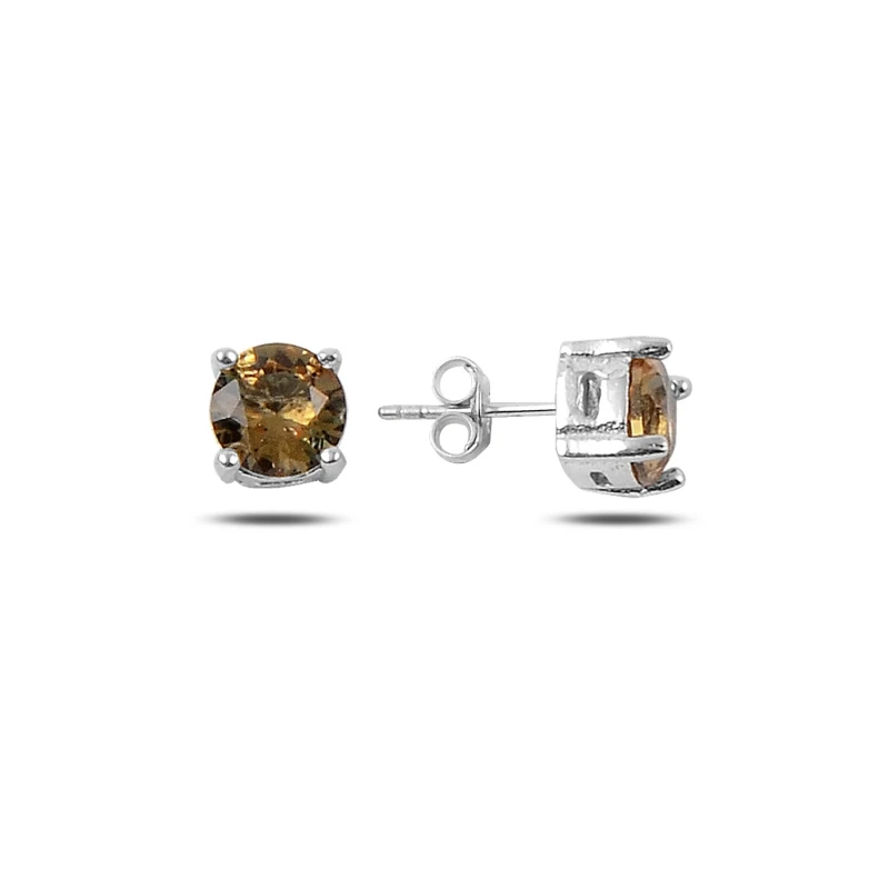 

Armagano 8mm Round Zultanite Cubic Zirconia Earrings