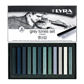 

Set of pastel crayons Lyra polycrayons soft in gray colors 12 pieces