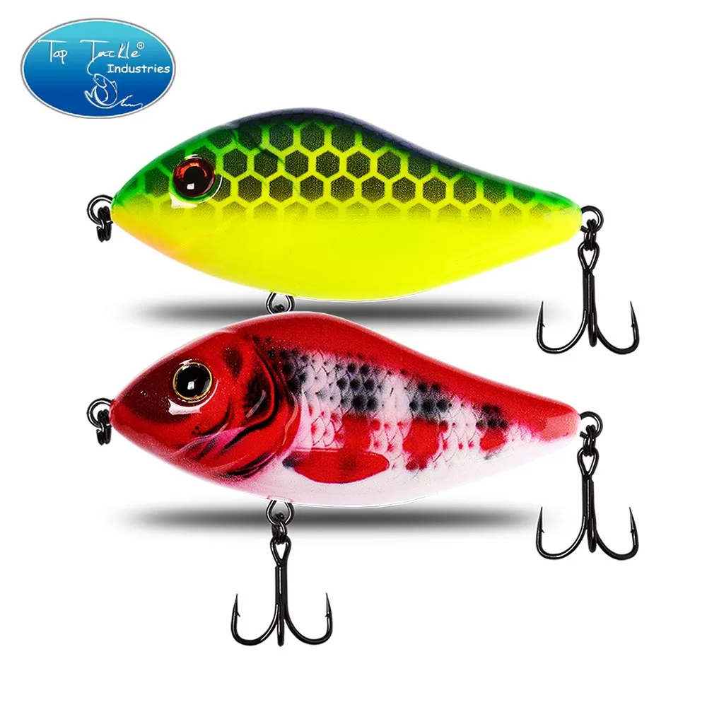 

Slow Sinking Jerk Bait Fishing Lure 60mm 80mm 100mm for Pike Pesca Bass New Hot Tackle Musky Qulity Hooks