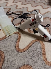 NEWACALOX 20 W UE/EE.UU. Plug Hot Melt Pegamento Pistola con 20 unids 7mm barra de Pegamento Industrial Mini Pistolas de Termo Gluegun Calor Temperatura herramienta