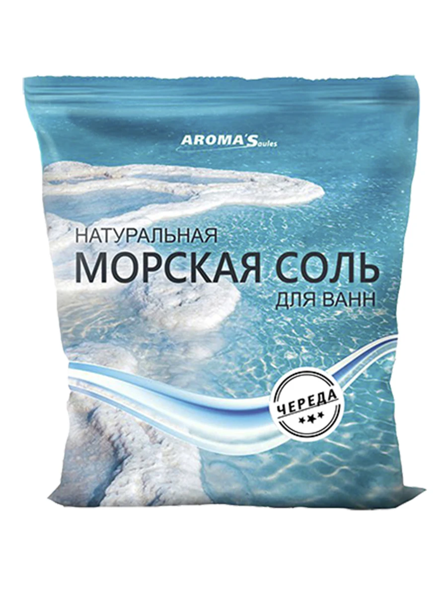 Aroma Saules Соль морская для ванн с экстрактом Череды 1 кг |