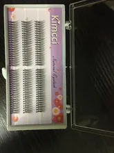 Kimcci-extensiones de pestañas postizas 3D, 120 Uds., rizado C/D/DD, mezcla de longitud de 8-12mm, maquillaje