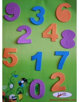 

NUMBERS EVA RUBBER STICKERS IN BAGS OF 120 UND ASSORTED