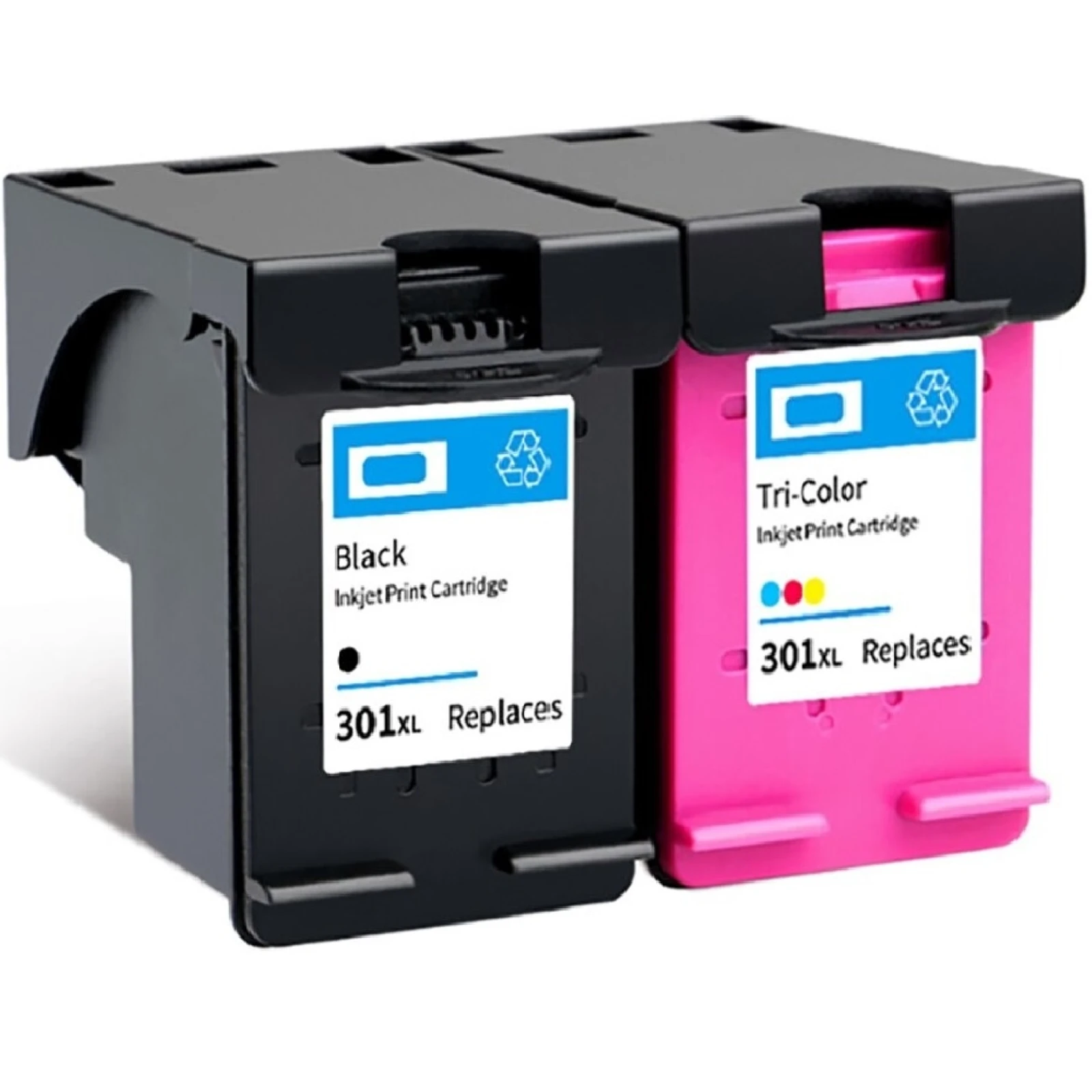 Kit Cartuccia D'Inchiostro Compatibile Per Hp 301 Xl Nero E Colore Tricolore Deskjet 1000 1010 1050 1055 1050A 1510 2000 2050 2050A 2054 2510 2514 254