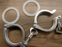 1.522.533.54Stainless Steel Sanitary Tri Clamp Clamps Clover for Ferrule SS304