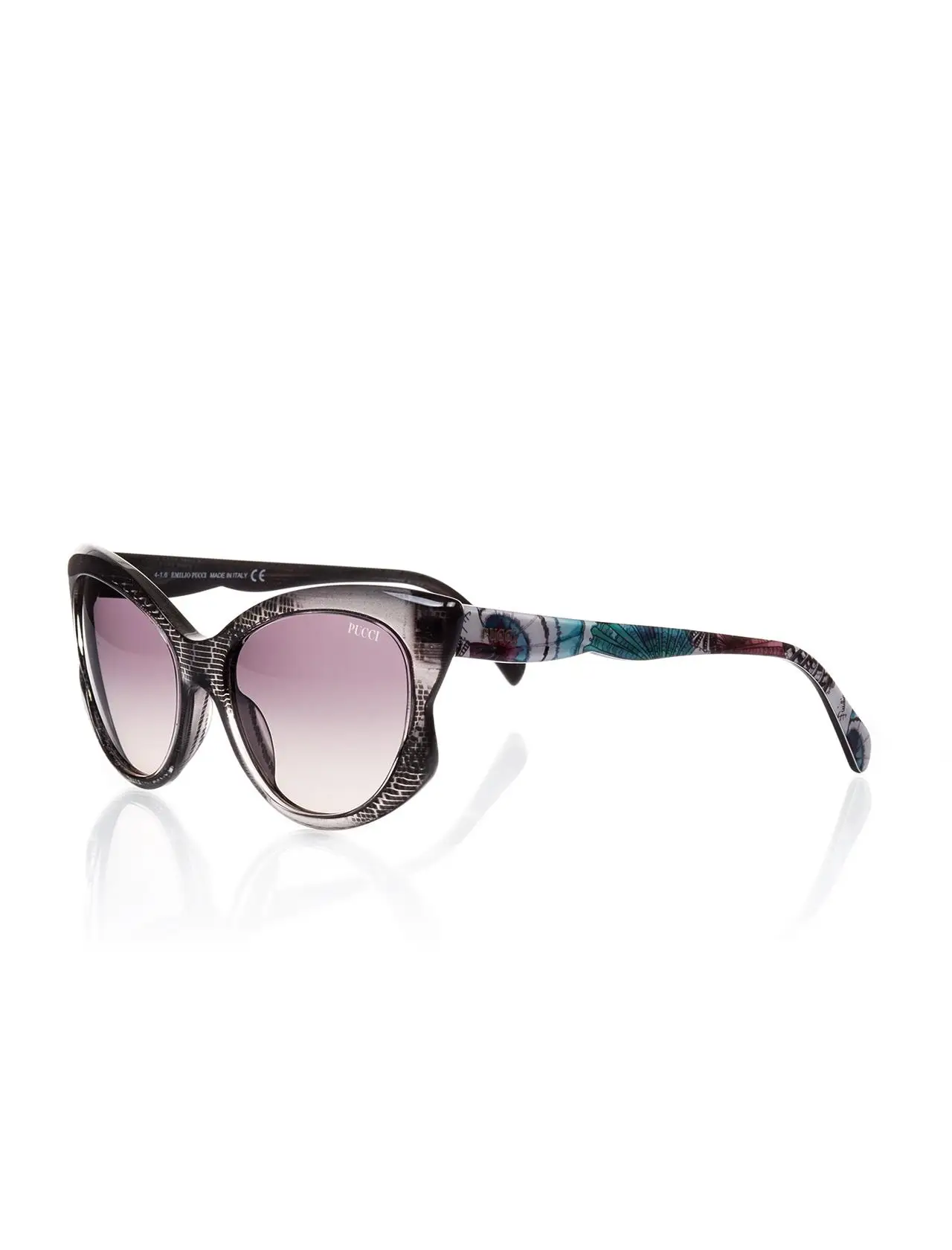 

Women's sunglasses ep 0049 05b bone smoked organic cat eye 58-18- emilio pucci