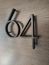House-Number Sign Floating Alphabet Letters Big Address Plaque Dash-Slash Modern-Door