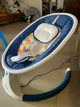 2020 Upgrade Silla de bebé recién nacido Columpio para dormir Columpio Mecedora Cuna eléctrica Silla de balancín Bluetooth con cojín de asiento