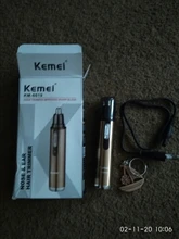 Nose-Hair-Trimmer Professional Electric Rechargeable Ear Champagne Color Men Fashion