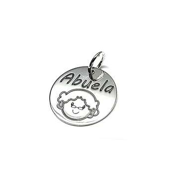 

Pendant 925 sterling silver m rusty 18mm. Disk GRANDMOTHER [AA7807]