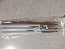 ROSALIND 3 unids/lote blanco cepillo para uñas de Gel UV polaco cepillos suaves para manicura pequeño pintura patrón con forma de uña de uñas de arte