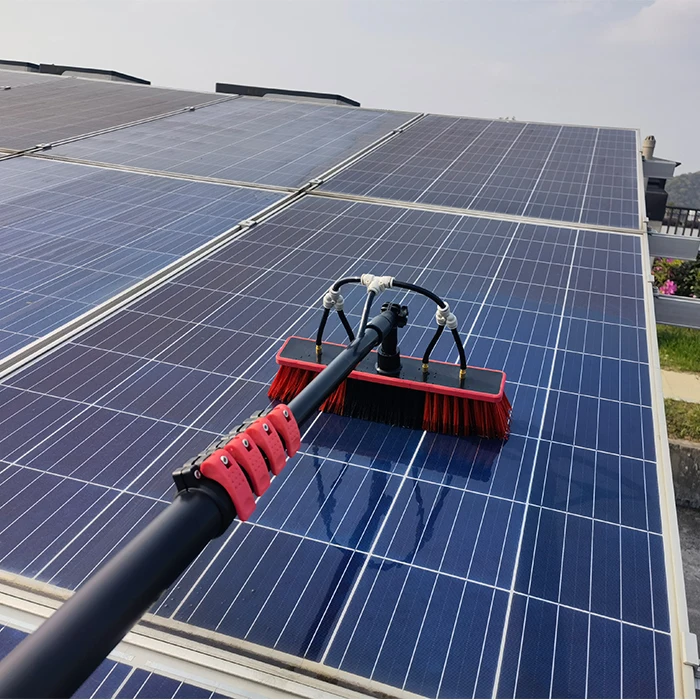 SolarPanelCleaningWaterFedPole24FTAluminumTelescopicPolefor