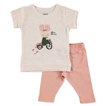 

ebebek Tuffy Summer Baby Girl Mobile Ear Rabbit T-shirt Leggings