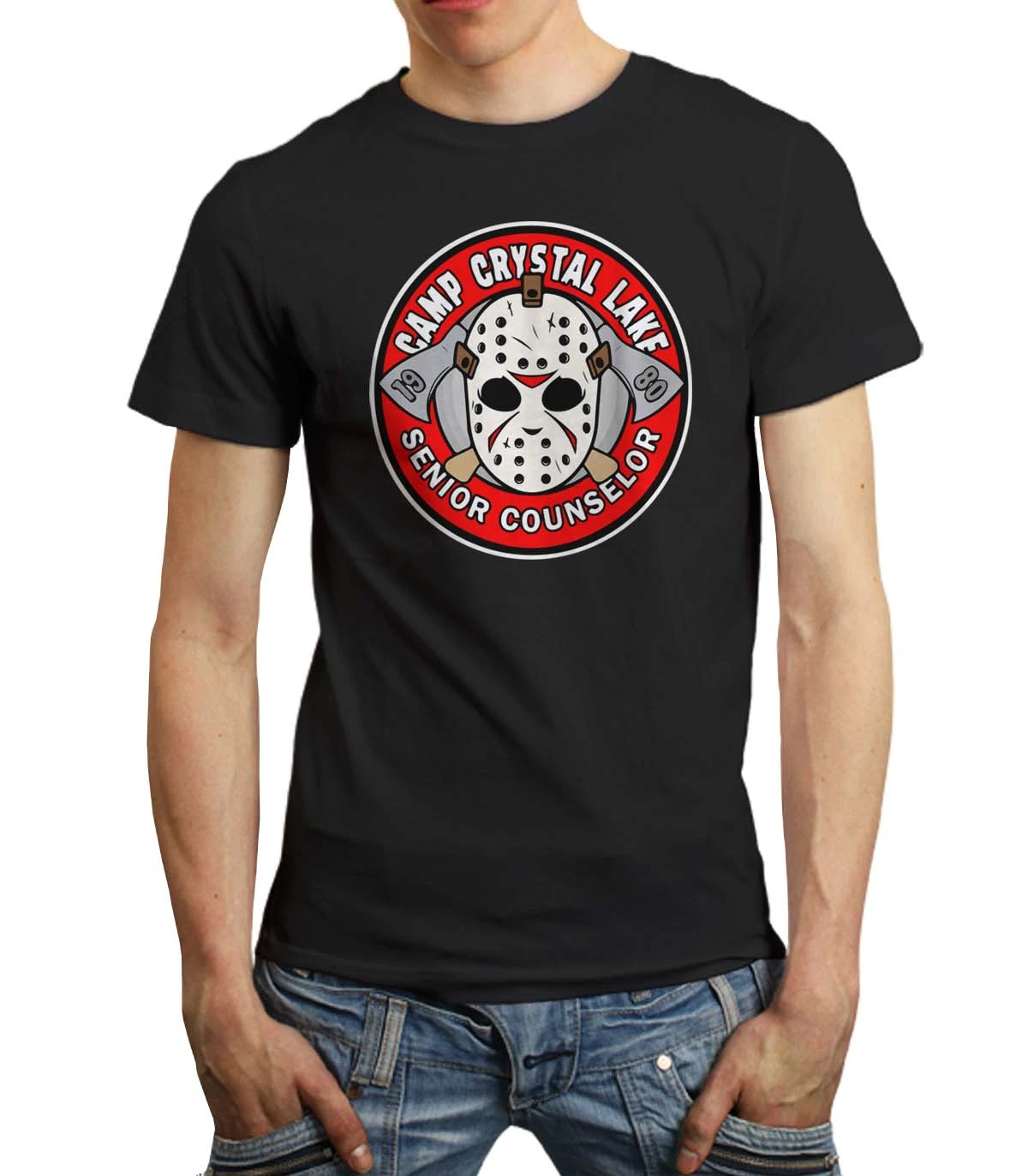 Camiseta hombre Camp Crystal Lake Jason Original Cine Terror Divertida - AliExpress