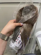 Extensiones de Cabello sintético de cola de caballo, Clip largo ondulado de 22 pulgadas en la cola del pelo, peluca con horquillas