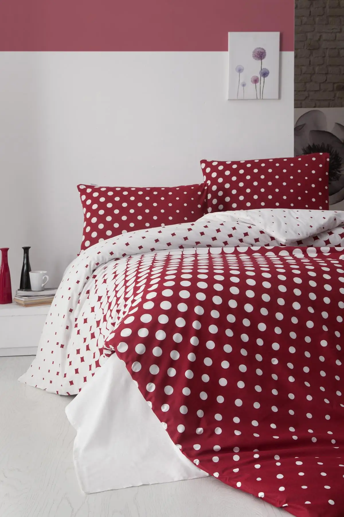 

Red Notes Single Double Quilt Cover Team