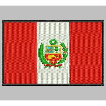 

Bandera PERU para mascarilla parche bordado Iron patch toppa ricamata gestickter patch patch brode
