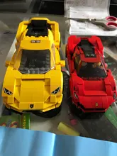 Cada-bloques de construcción de coches de carreras teledirigidos para niños, juguete de ladrillos para armar coche deportivo a control remoto, serie calles de Ciudad, ideal para regalo