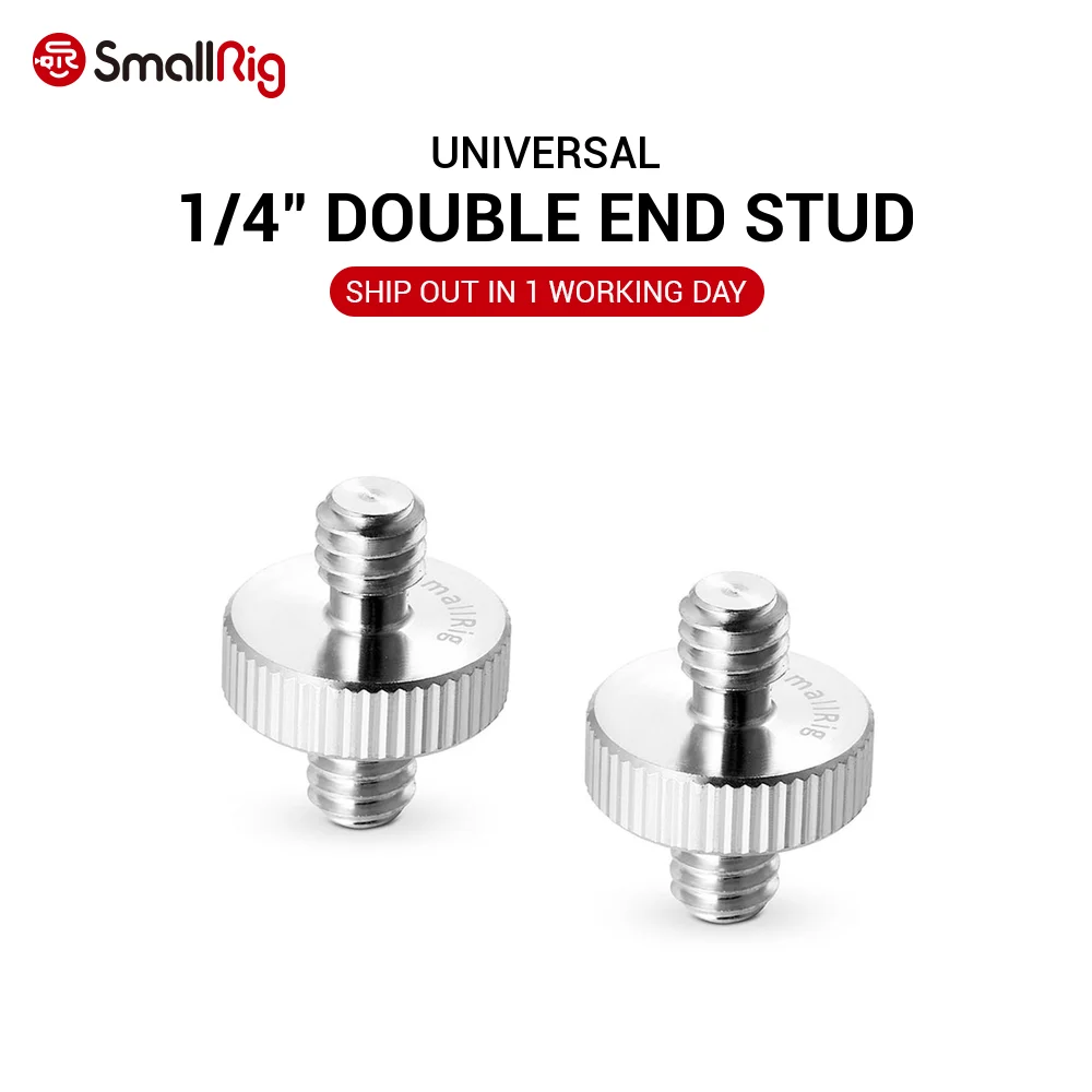 

SmallRig 1/4" Male to 1/4" Male Threaded Screw Adapter (Pack of 2)