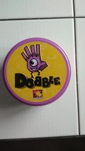 Clásico Dobble 55 lugar que Dobble lugar tarjeta juego juguete caja de hierro puerto IR de Camping Hip niños Juego regalo básicos versión en inglés