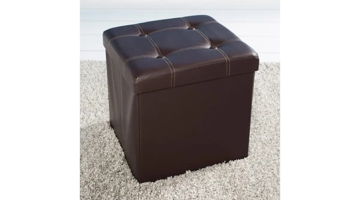 

Handy Mate Brown Portable Square Seat and Box