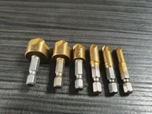 Drill-Bit Chamfering Cutter Countersink Wood HSS Hex-Shank-90-Degree 3pcs 6pcs 6mm-19mm