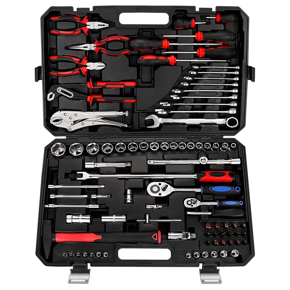 SATAGOOD Tools 86 pcs. Tool tool kit key set auto repair tool hand tool car tool tool kit for car auto tool tool sets head set