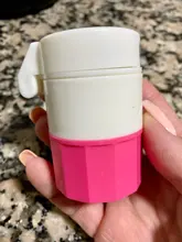 4 en 1 portátil 4 capas de polvo amoladora de tableta en polvo cortador de píldoras separador de medicamentos caja trituradora de almacenamiento 3 colores