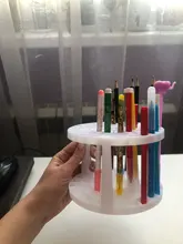 Soporte portátil para pincel de pintura, suministros de pintura para escritorio de estudiante, organizador, 49 agujeros, nuevo