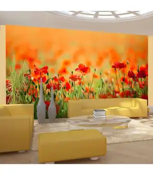 

Mural-poppies on a warm day