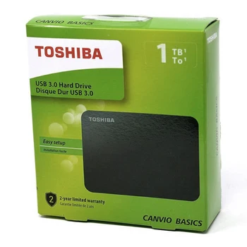

Toshiba Canvio Basics external hard drive 1TB USB 3.0 Black, compatible with USB 2.0, (Windows 7/8.1/10), Mac OS, USB 3.2 Gen 1