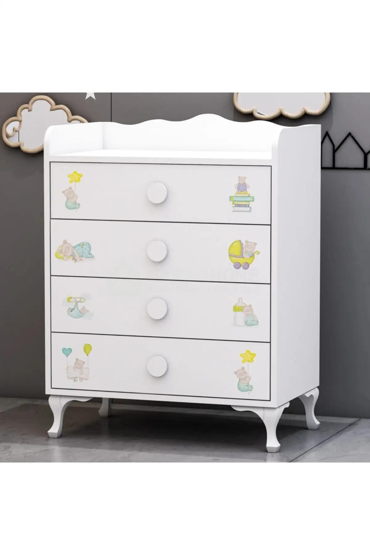 

Garaj Home Dresser Teddy Bear with 4 Drawers