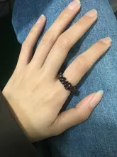 Momiji-Anillo de energía de piedra Natural bohemio para mujer, joyería elástica hecha a mano, anillo ajustable de cristal para fiesta de boda, venta al por mayor
