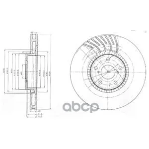 Диск Тормозной Передн Левый Lexus Gs300-450h 05-11 Bg9011 Delphi арт. BG9011