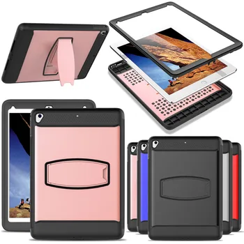

Case For iPad 9.7 2018 2017 6th 5th Generation Shockproof Rugged Stand Smart Case Cover with Screen Protector A1822 A1823 A1893