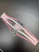 Unicornio trenzado pulsera de niños para niñas brazaletes de la Amistad joyería Multi-capa encanto pulsera de joyería de moda