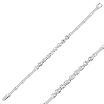 

Silver 925 Sterling Zircon Cubic Zirconia Bracelet
