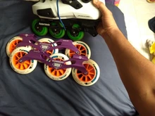 Montura para patín de velocidad, con ruedas de 110 MM, 3x110, envío gratis